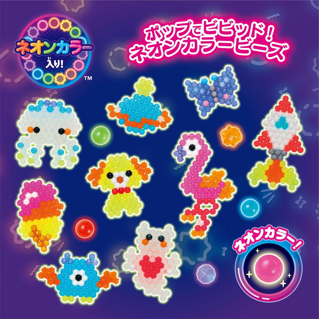 Aquabeads Neon Color Beads Set ST Mark Ages Crafting Aquabeads by EPOCH (Sold Separately) AQ-369, Certified, 6+, Water-Based, Water-Based, Toy,