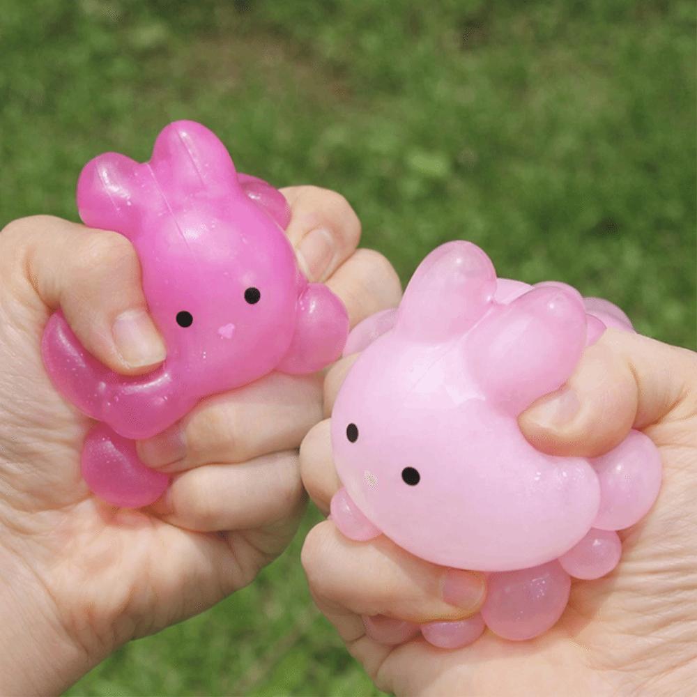 Color Changing Rabbit Pinch Le Rebound Squeeze Color-changing toy Sensory Toy  Uncompressed toy