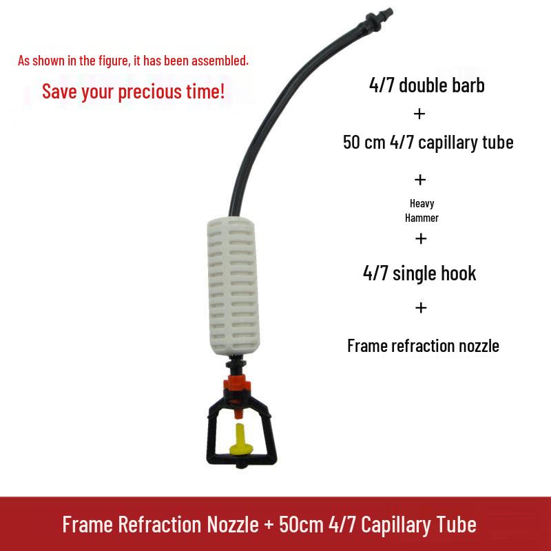 

Подвесной набор микродождевателей для теплицы: Вращающаяся форсунка для орошения, охлаждения, увлажнения и удаления пыли со скидками за объем