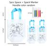 5pcs Graffiti Bag with Marker Children Drawing Toys Puzzle Parent-child Interaction Color Cognition Preschool Activity Props TMZ