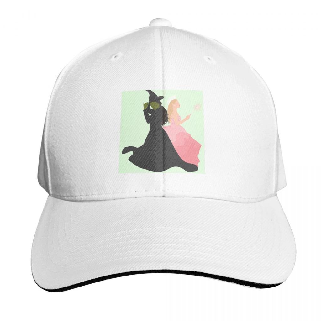 Cappellino con Logo Glinda ed Elphaba del Film Wicked Moda Casual Cappellini da Baseball Cappello Regolabile Hip Hop Estivo Unisex Cappellini da Baseball