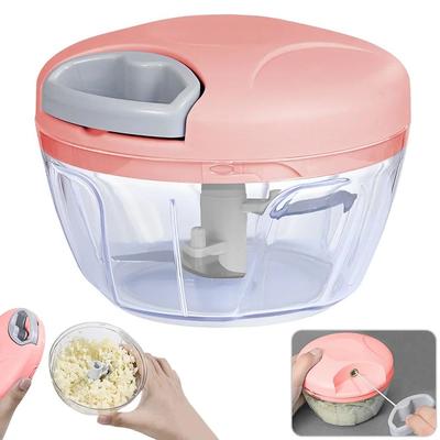 500ml Manual Garlic Press Multifunctional Food Mixer Garlic Grinding Chopper Food Vegetables Cutter Meat Grinders Kitchen Tool