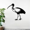 1pc Ibis Metal Wall Art, Graceful Bird Statue Mural for Easter Thanksgiving, Weatherproof Iron Decor for Patio Garden Fence, Charming Outdoor Ornament