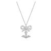 Logo Design 925 Silver Necklace Men and Women Same Style Couple Model Silver OCT6302039GJ25S301