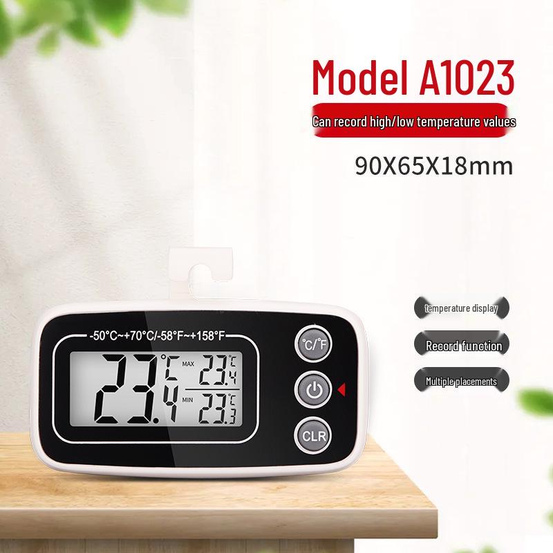 High-Precision Digital Thermometer and Hygrometer for Refrigerators and Freezers