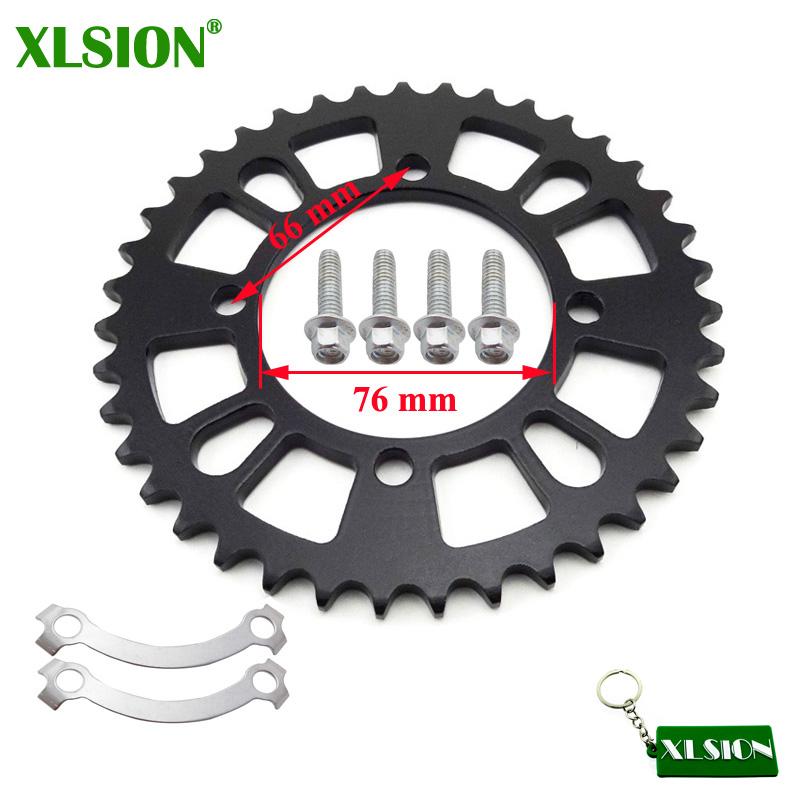 XLSION 420 76mm 39 Tooth Rear Chain Sprocket For Chinese 50cc 70cc 90cc 110cc 125cc 140cc 150cc 160cc Pit Dirt Bike XR50 CRF50