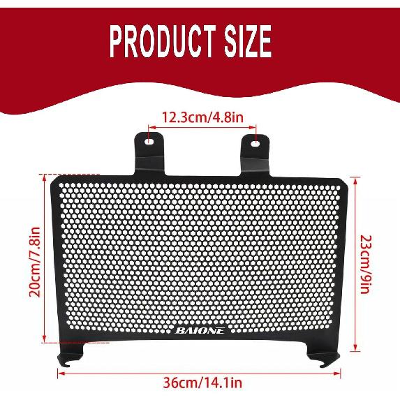 Radiator Guard Grill Protective Cover Compatible with Harley Pan America 1250 2021-2025 RA1250/RA1250 S 2021-2023 RA1250SE 2024 RA1250ST 2025