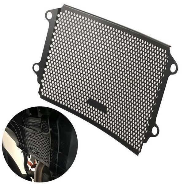 Motorcycle Radiator Cover, Aluminum Alloy, Black, for Hu