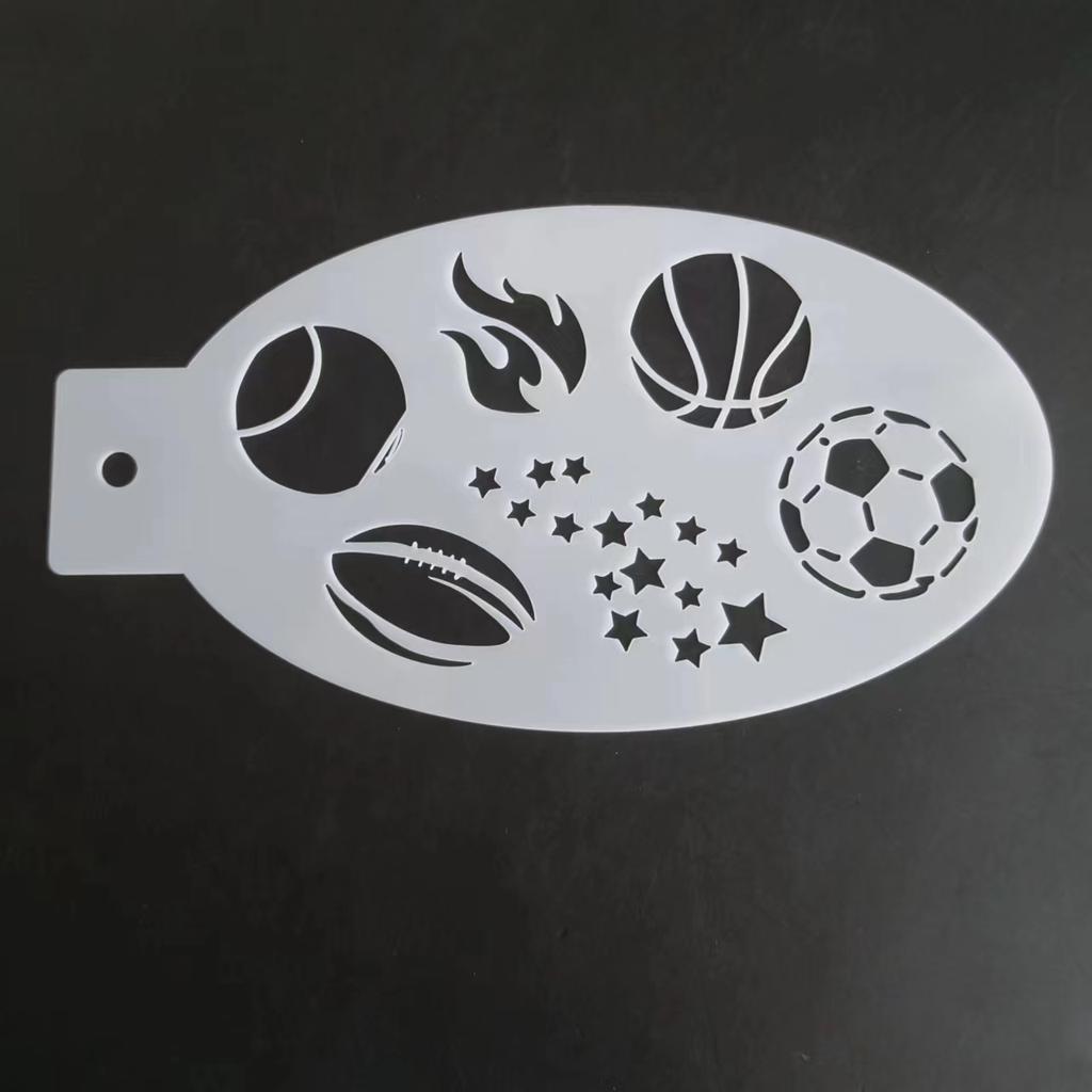 New Face Painting Stencils Templates Professional Body Art Dolphin Deer Butterfly Plastic Makeup Tools