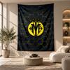 Decorative Tapestry,Villarreal FC Printed Wall Art, Lightweight Wall Hanging For Bedroom Background