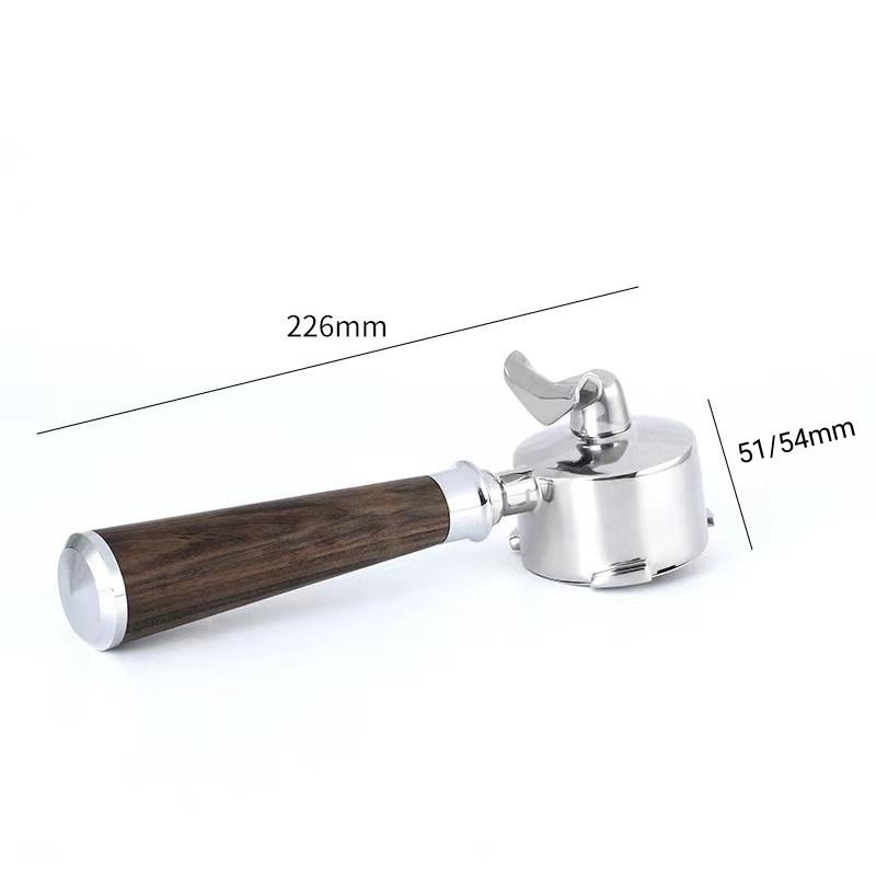 51/54mm Dual Spout Coffee Portafilter Filter Holder-Fits DeLonghi Dedica EC680/EC890/EC900&Breville 870/878/880 Sage Bambino