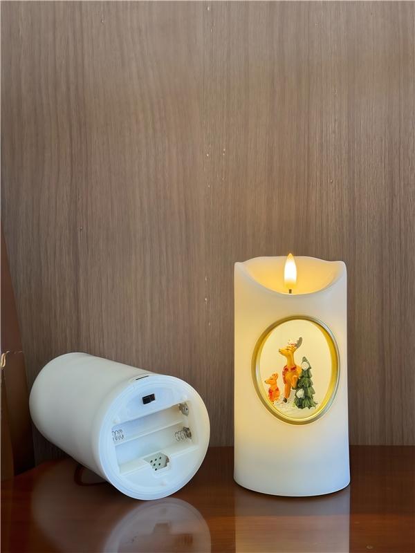LED Christmas Candle Musical Lighting for Christmas Party Festival Home Decorations Candle