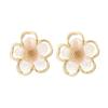 S925 Silber Nadel Super Fee Bäcker Blume Stud Ohrringe Kleine Frische Temperament Ohrringe Modische Einfache Ohrringe Frauen