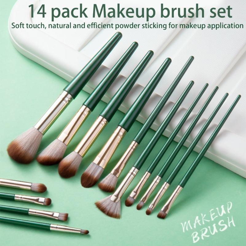 14x Professional Brush Set Makeup Brushes Set Full Face Make Up Brushes Concealer Brush Powder Brush Eye Shadow Brush