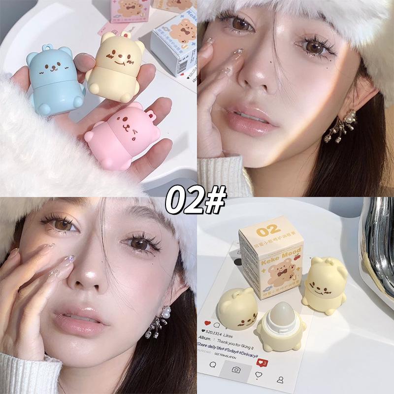 Kekemood Bear Peach Lip Balm: Moisturizing, Nourishing, Hydrating, and Reduces Lip Lines.