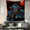 Creepy Clown Tapestry Spooky Room Tapestry Background Cloth Fashion Print Atmospheric Background Cloth Wall Decoration Christmas Gift