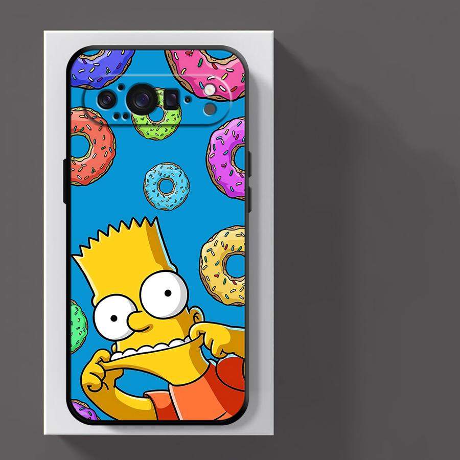 S-simpsons Donut Case for Google Pixel 10A 7a 6a 8a 9a 6 7 8 Pro 10 9 Pro XL Funda Phone Cover
