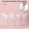 Refillable Bow Heart Press Pumping Bottle Empty Dispenser for Cleansing Oil Nail Polish Remover - Accessory for Home & Kitchen