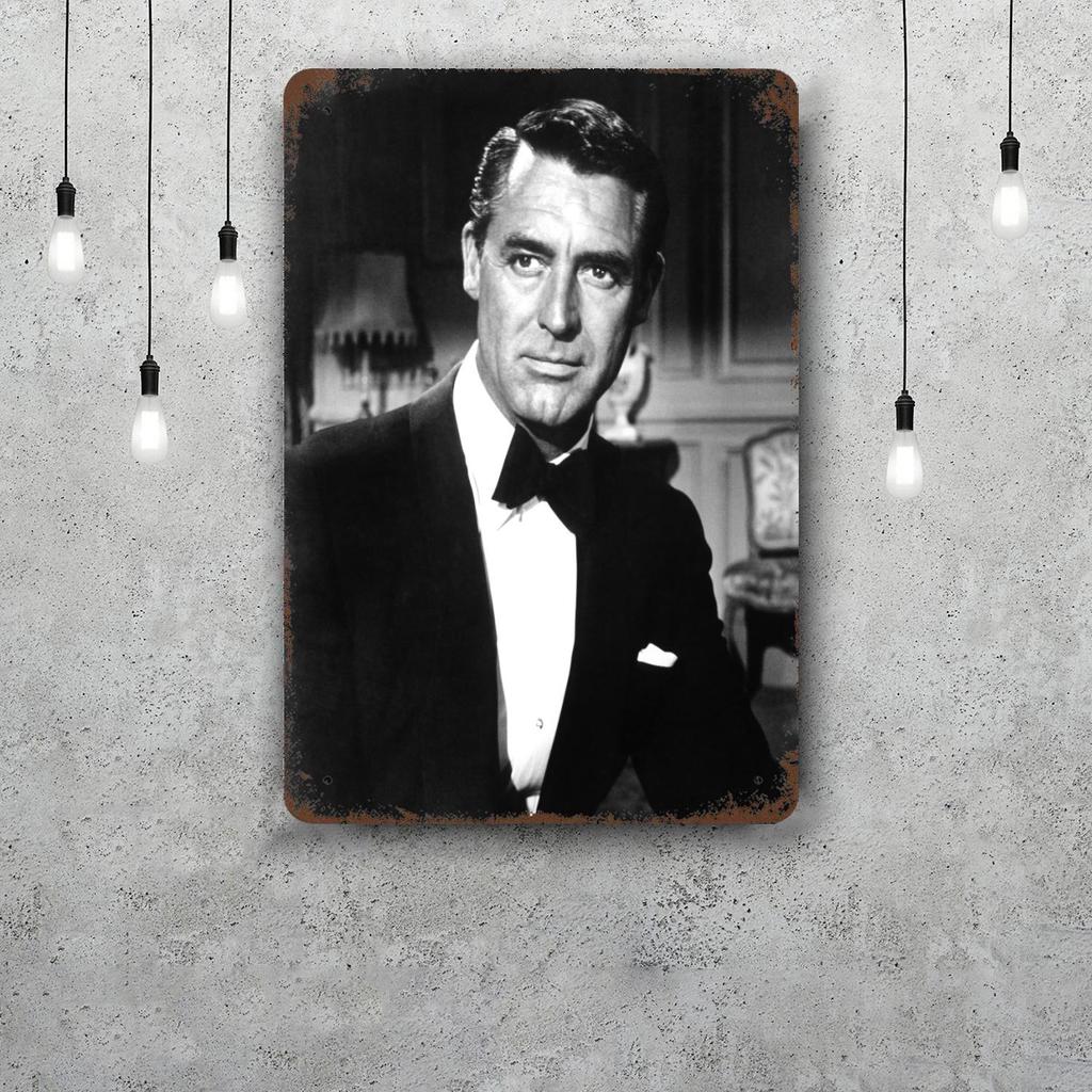Cary Grant Decor Vintage Metal Signs Tin Signs Captain Poster Decor for Bar Pub Club Man Cave Wall Decoration