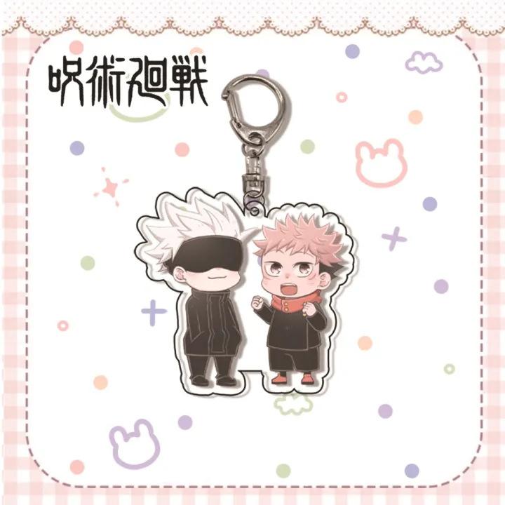 Jujutsu Kaisen Gojo Satoru Itadori Acrylic Keychain 55mm Anime Cosplay Accessory