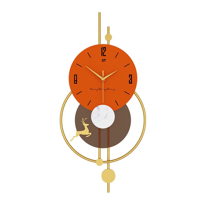 Elegant Silent Modern Wall Clock for Living Room and Restaurant Decor