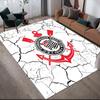 Cardiff City FC Flannel Pattern Square Carpet,Area Rug,Carpet Rug for Living Room Bedroom Sofa Playroom Decor,Non-slip Floor Mat