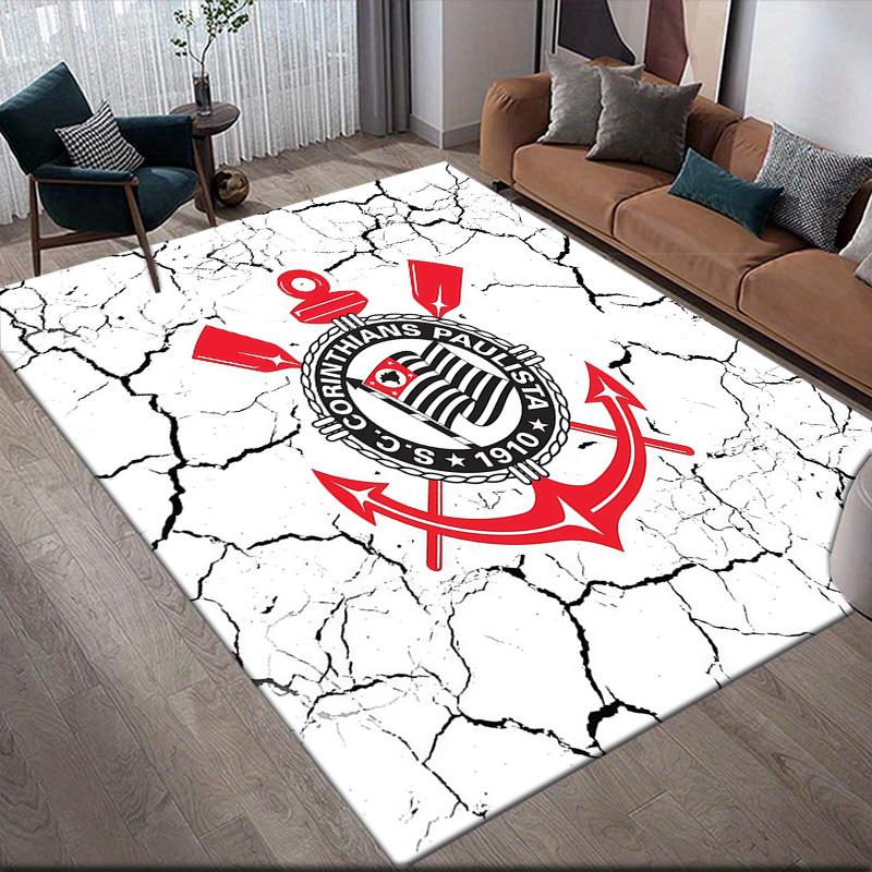 Cardiff City FC Flannel Pattern Square Carpet,Area Rug,Carpet Rug for Living Room Bedroom Sofa Playroom Decor,Non-slip Floor Mat