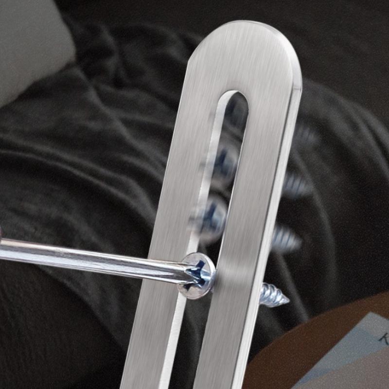 5pcs 47mmx47mmx19mm Furniture Reinforcement Right Angle Connector L Bracket Single Slot Corner Code Silvery Adjustable L Bracket