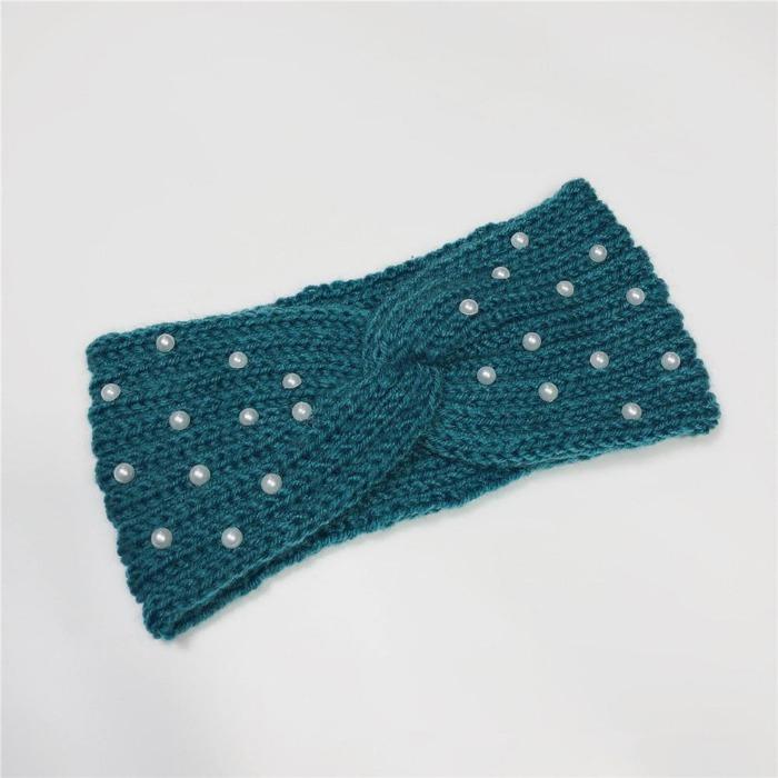 Winter Warmer Ear Knitted Headband Turban For Lady Women Elastic Wool Hairband Wide Stretch Headwear Headwrap Hair Accessories