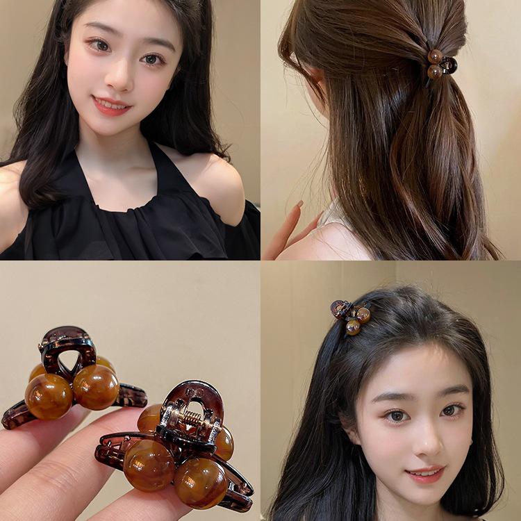 Clips de Păr cu Perle de Vară pentru Femei 2025: Nou Accesoriu Mic pentru Părul din Frunte, Semi-Prins