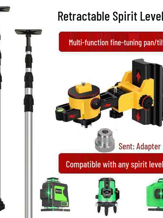 Adjustable Infrared Telescopic Ceiling Mount with Stainless Steel Support