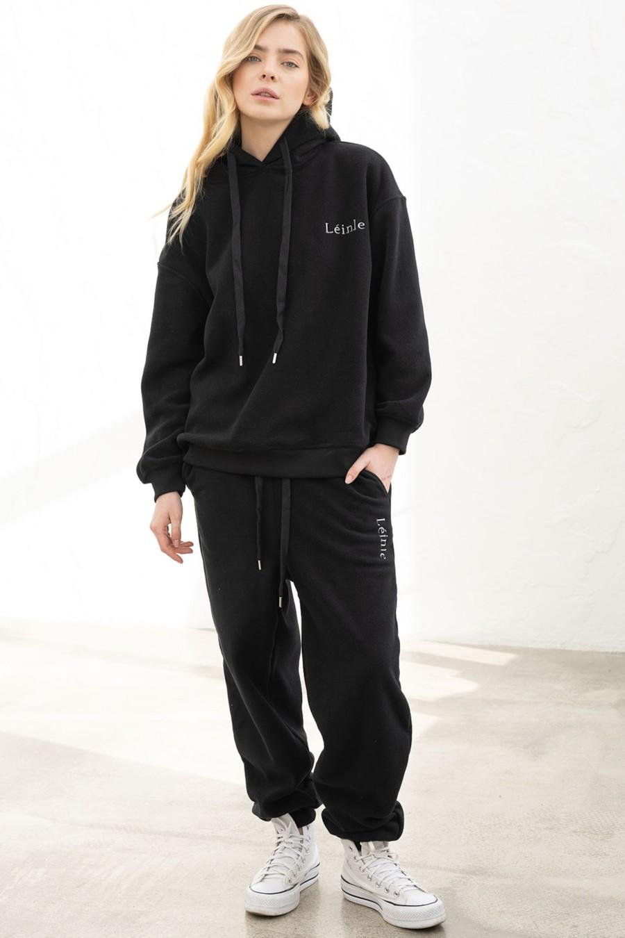 

комплект: худі та брюки Roksana (91986) 52(3XL) прозорий колір чорний