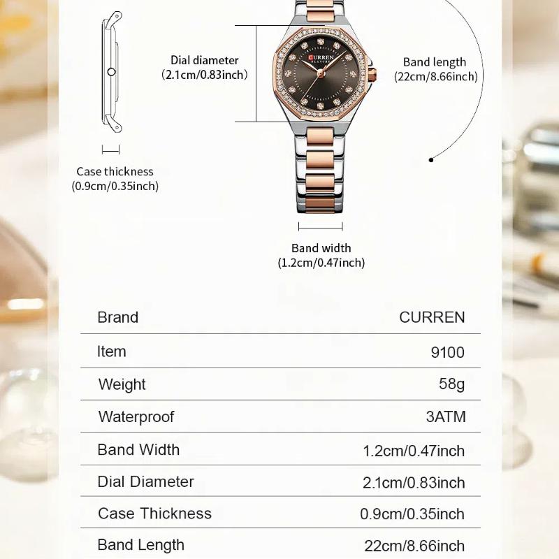 Ladies' Fashion Accessories Diamond Watch Waterproof Women's Light Luxury Quartz Watch Holiday Gift Women's Exquisite Gift Watch