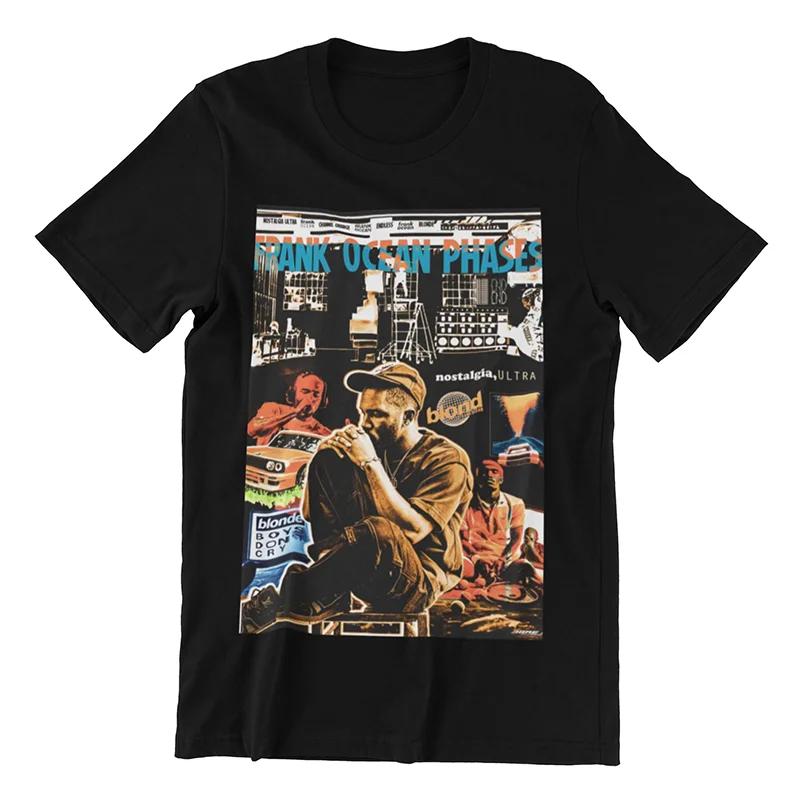 Frank Oocean Blonde T Shirts Accessories Unisex Women Pure Cotton Crazy Frank Boys Dont Cry Tee Shirt Clothing Plus Size