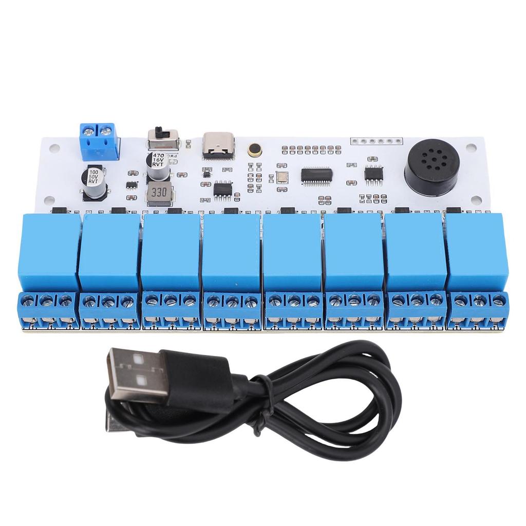 Stemmegjenkjenning Relé US516P6 Chip Type C Grensesnitt 5.08mm Skruekoblingssokkel Lydrelé for Smart Apparat