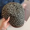 Vintage Leopard Newsboy Cap Y2k Painter Cap American Leopard Print Beret  Spicy Girls