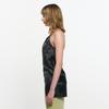 Kimjisu Two Tone Ribbon Paisely Halter-Neck Top _ Black