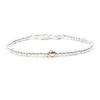 SEWNSWEN SILVER 14K GOLD MIXED BEAD BRACELET