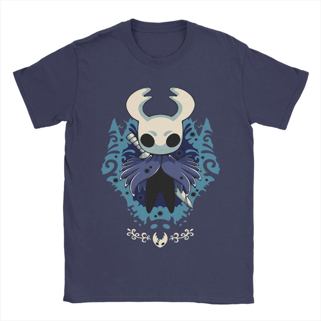 Hollow Knight Silksong Little Ghost T-Shirts Men  Vintage Pure Cotton Tees O Neck Short Sleeve T Shirts New Arrival Clothes
