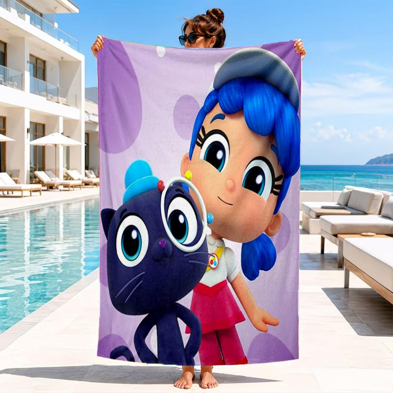 Asciugamano da Spiaggia Avventura nel Regno dell'Arcobaleno, Asciugamano da Spiaggia in Microfibra, Perfetto per Piscina, Spiaggia, Viaggi, Decorazioni per la Casa, Regali per Fan di Feste in Spiaggia