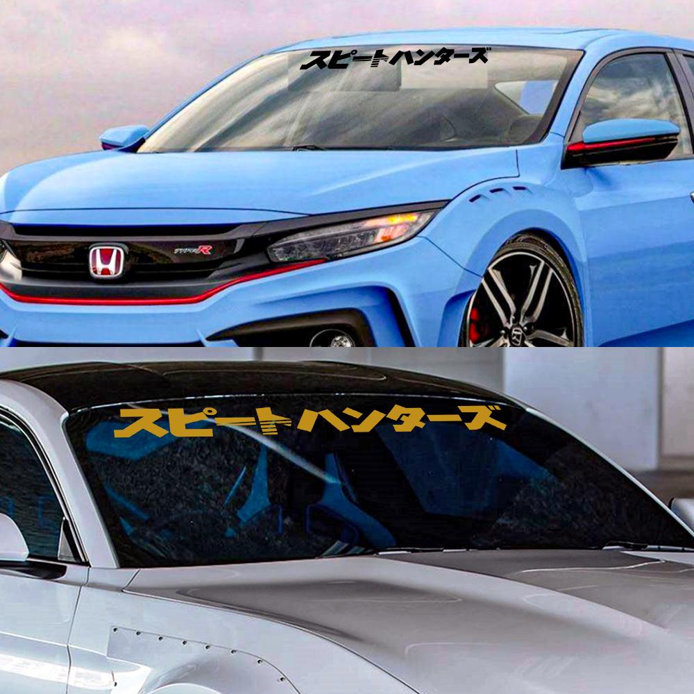 Auto Windschutzscheibe PVC Aufkleber Grafiken Japanischer Stil Automobil Fenster Tür Haube DIY Vinyl Aufkleber Auto Externe Tuning Zubehör