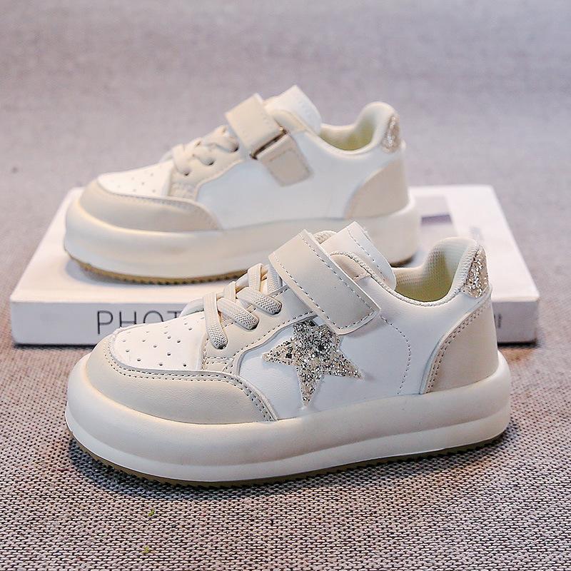 

Детские кеды-звезды весна-осень 2025 новая обувь для девочек дышащая повседневная обувь маленькие белые кеды спортивная обувь для мальчиков 31 [Inner length 19.6CM]