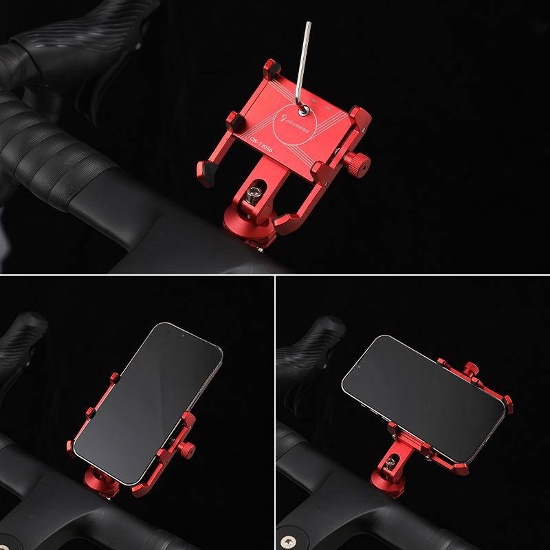 Aero Integrated Road Bike Handlebar with Dual-Use Aluminum Phone, Light, and Camera Mount