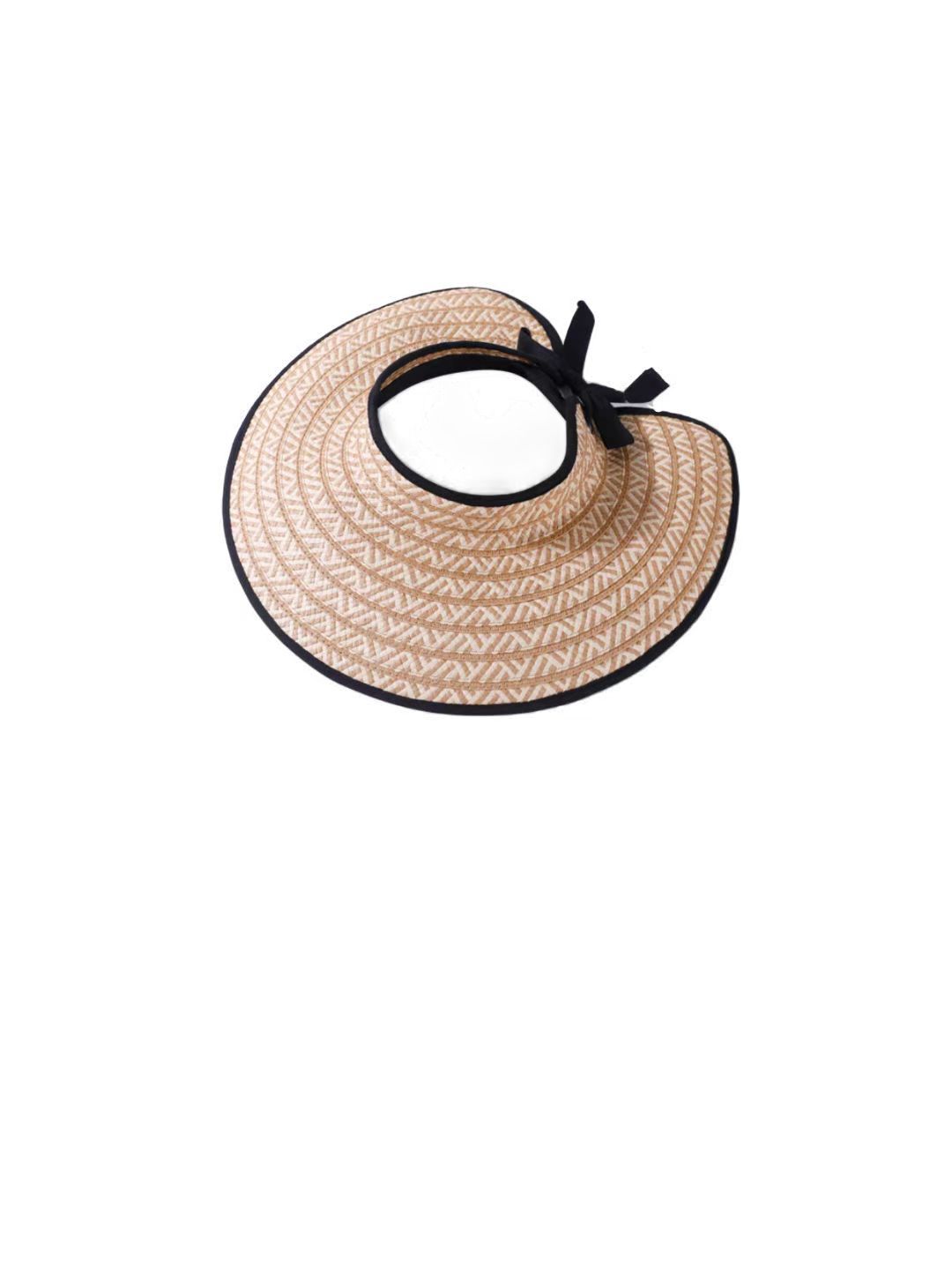 

2026 New Wide Brim Foldable Hollow Straw Sun Hat for Women, Summer Breathable Beach Cap, UV Protection Outdoor Travel Casual хаки
