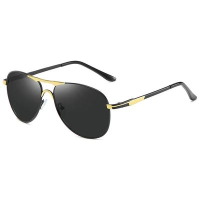 Nouveaux Lunettes de Soleil Pilote Vintage pour Hommes Lunettes de Soleil à Monture Métallique Photochromiques Lunettes de Conduite pour Femmes Lunettes Uv400