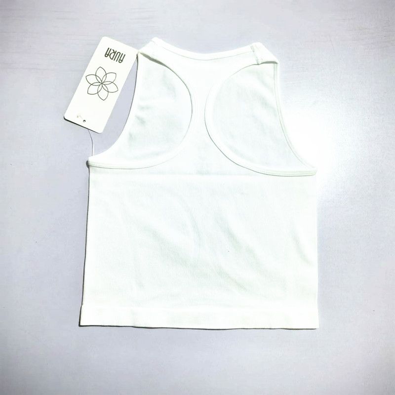 

Экспорт База База Одежда для йоги Красивая спина Майка Женская Рубчик Прилегающая Быстросохнущая Бег Спорт Тренировка Без рукавов Жилет White S/M