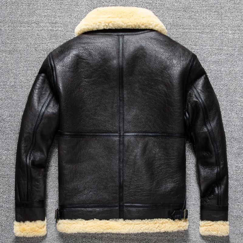 Winter PU Leather Jacket Men's Fur Large Size Thickened Jacket