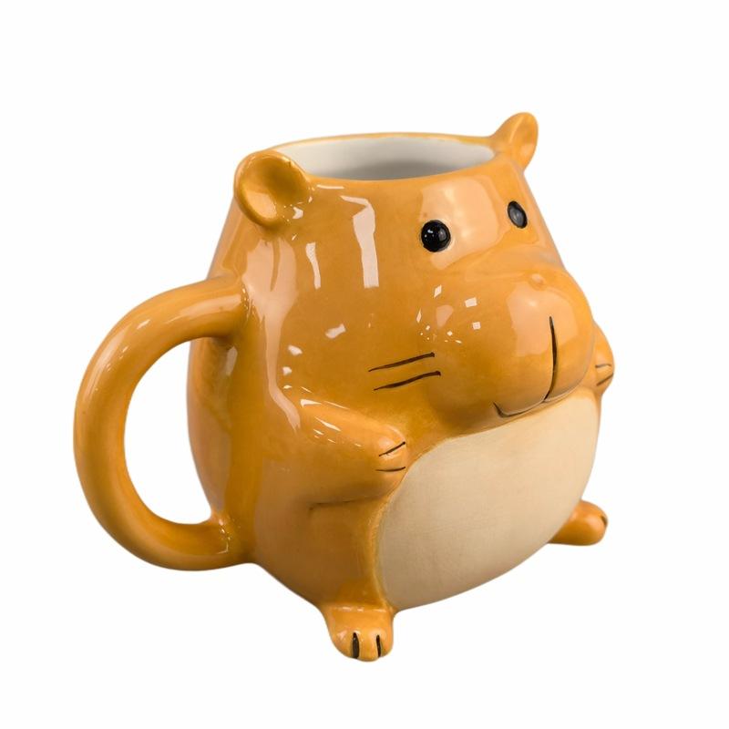 Capibara Ceramic Mug, Capybara Water Cup, Home Milk Hedgehog Breakfast Cup, Niche Design Coffee Cup