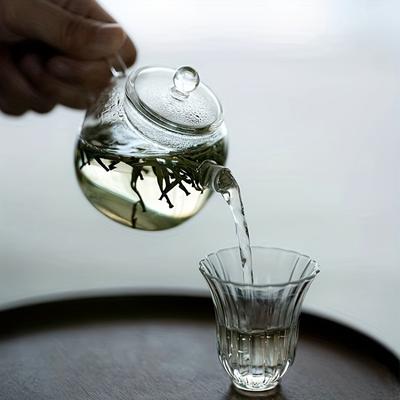 150 ml/5 uncji mini przezroczysty szklany czajniczek z wysokim borokrzemianem do napojów czajniczek do herbaty dla jednej osoby Kung Fu do domu, biura, kawiarni