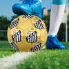 Santos FC Soccer Ball, Colorful, Suitable for All Ages, Machine-stitched, PVC Material, Competition Grade, Durable and High Bounce
